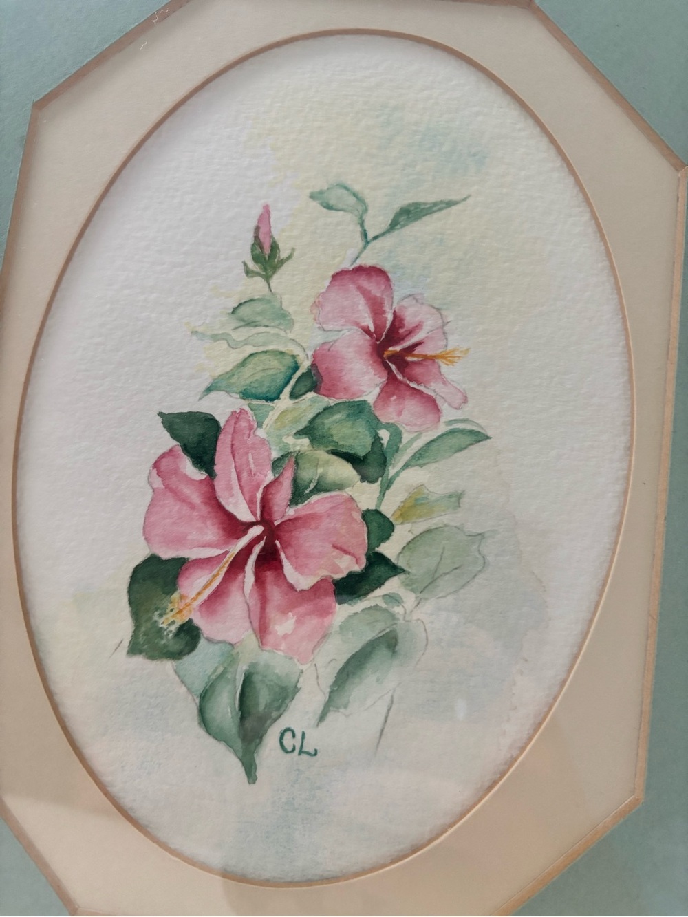 Original vintage watercolor painting